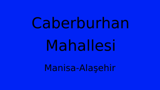 Caberburhan Mahallesi Thumbnail