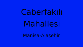 Caberfakılı Mahallesi Thumbnail