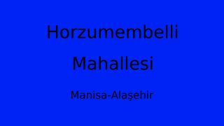 Horzumembelli Mahallesi Thumbnail