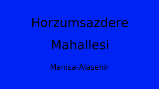 Horzumsazdere Mahallesi Thumbnail