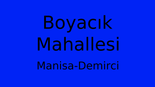 Boyacık Mahallesi Thumbnail