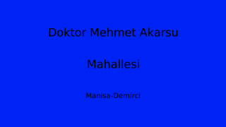 Doktor Mehmet Akarsu Mahallesi Thumbnail