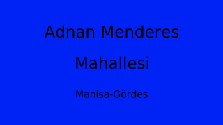 Adnan Menderes Mahallesi Thumbnail