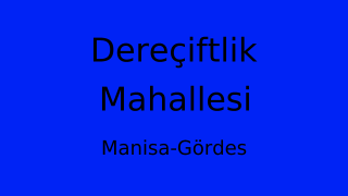 Dereçiftlik Mahallesi Thumbnail