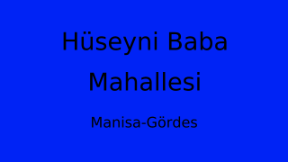 Hüseyni Baba Mahallesi Thumbnail