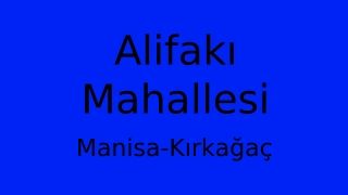 Alifakı Mahallesi Thumbnail