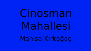 Cinosman Mahallesi Thumbnail