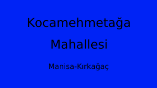 Kocamehmetağa Mahallesi Thumbnail