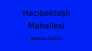 Hacıbektaşlı Mahallesi Thumbnail