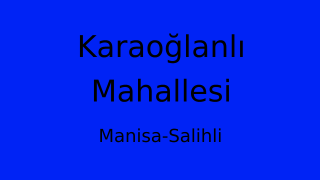 Karaoğlanlı Mahallesi Thumbnail
