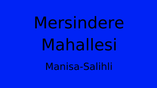 Mersindere Mahallesi Thumbnail