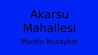 Akarsu Mahallesi Thumbnail