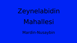 Zeynelabidin Mahallesi Thumbnail