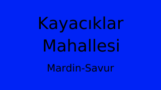 Kayacıklar Mahallesi Thumbnail