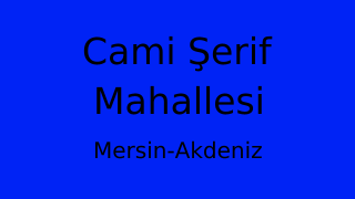 Cami Şerif Mahallesi Thumbnail