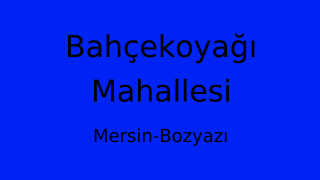 Bahçekoyağı Mahallesi Thumbnail