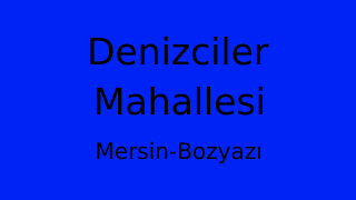 Denizciler Mahallesi Thumbnail