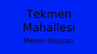 Tekmen Mahallesi Thumbnail