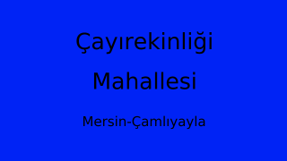 Çayırekinliği Mahallesi Thumbnail