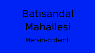 Batısandal Mahallesi Thumbnail