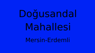 Doğusandal Mahallesi Thumbnail
