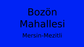 Bozön Mahallesi Thumbnail