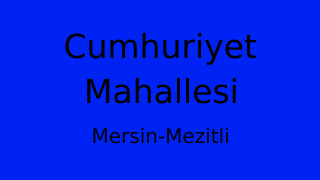 Cumhuriyet Mahallesi Thumbnail