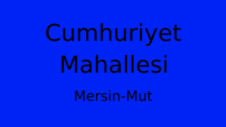 Cumhuriyet Mahallesi Thumbnail