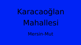 Karacaoğlan Mahallesi Thumbnail