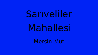 Sarıveliler Mahallesi Thumbnail
