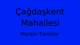 Çağdaşkent Mahallesi Thumbnail