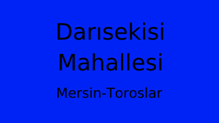 Darısekisi Mahallesi Thumbnail