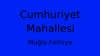 Cumhuriyet Mahallesi Thumbnail