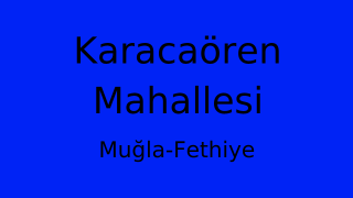 Karacaören Mahallesi Thumbnail