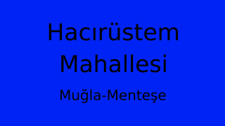Hacırüstem Mahallesi Thumbnail