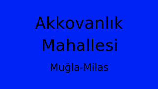 Akkovanlık Mahallesi Thumbnail