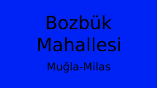 Bozbük Mahallesi Thumbnail
