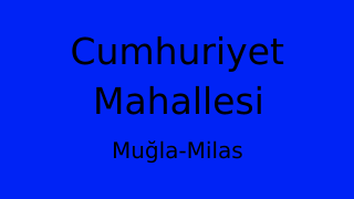 Cumhuriyet Mahallesi Thumbnail