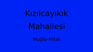 Kızılcayıkık Mahallesi Thumbnail