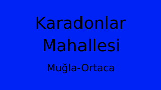 Karadonlar Mahallesi Thumbnail
