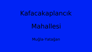 Kafacakaplancık Mahallesi Thumbnail