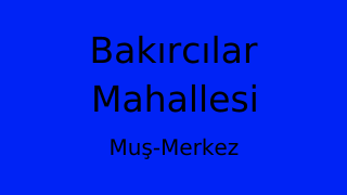 Bakırcılar Mahallesi Thumbnail