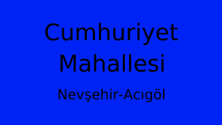 Cumhuriyet Mahallesi Thumbnail