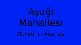 Aşağı Mahallesi Thumbnail