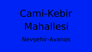 Cami-Kebir Mahallesi Thumbnail
