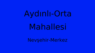 Aydınlı-Orta Mahallesi Thumbnail
