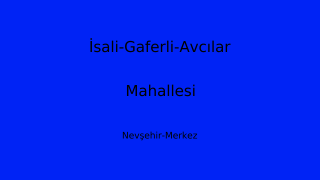 İsali-Gaferli-Avcılar Mahallesi Thumbnail