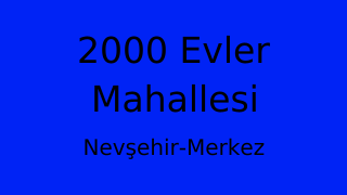 2000 Evler Mahallesi Thumbnail
