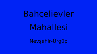 Bahçelievler Mahallesi Thumbnail