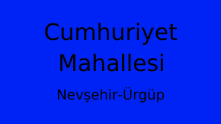 Cumhuriyet Mahallesi Thumbnail